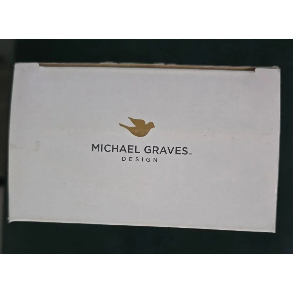 Michael Graves Design Personal Salt & Pepper Shakers Glass & Stainless Steel